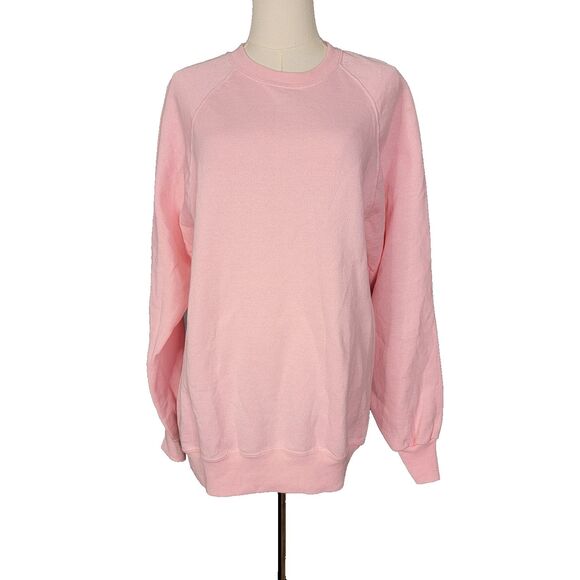 Lee Tops - Lee Sturdy Sweat Large *Stains* Pink Crew Neck Sweatshirt USA New No Tag